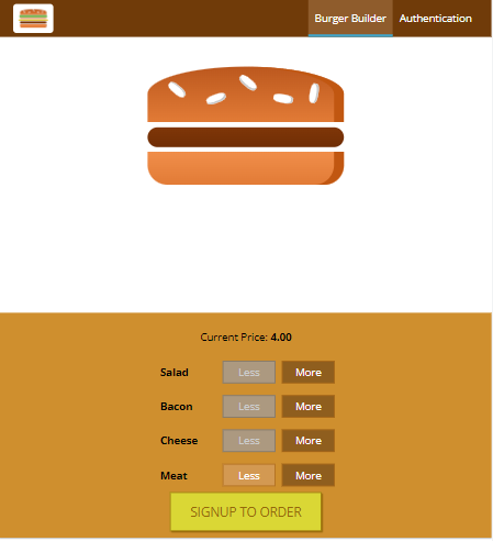 Burger Builder project